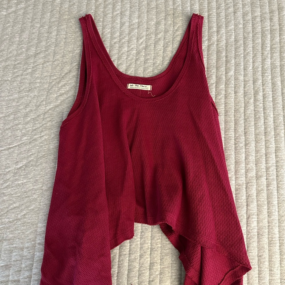 We the free Women's Red Sleeveless Top